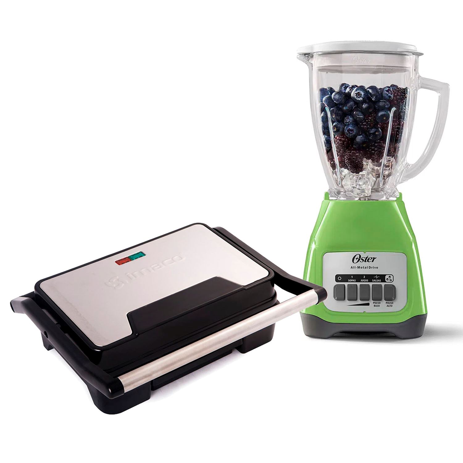 Combo Licuadora Oster BLSTKAGKPB + Mini Grill Imaco IG2314